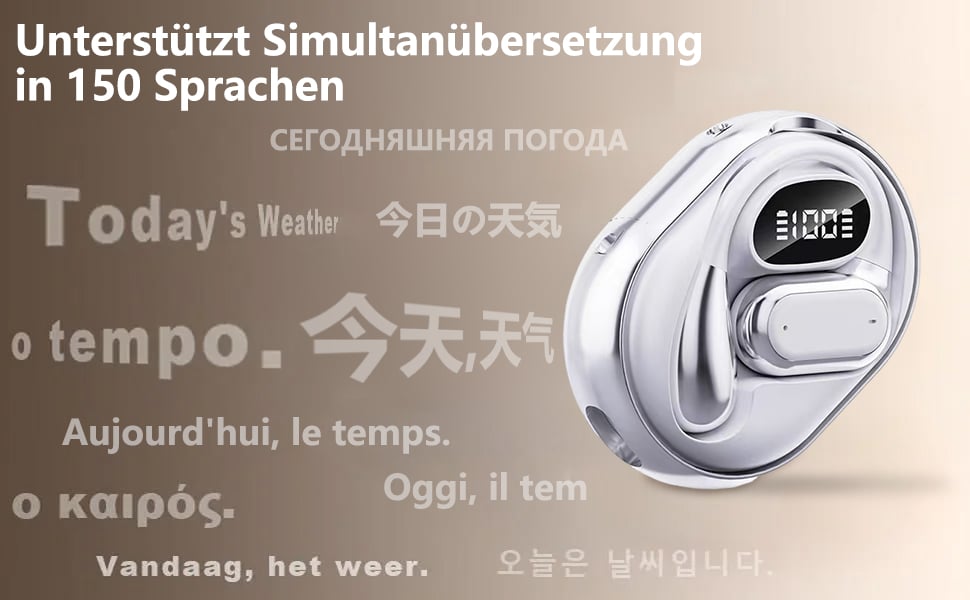 🏆#1 Bestseller⏰49 % RABATT💎AI-Übersetzung Kabellose OWS Bluetooth 5.4-Ohrhörer