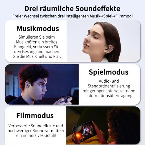 🏆#1 Bestseller⏰49 % RABATT💎AI-Übersetzung Kabellose OWS Bluetooth 5.4-Ohrhörer