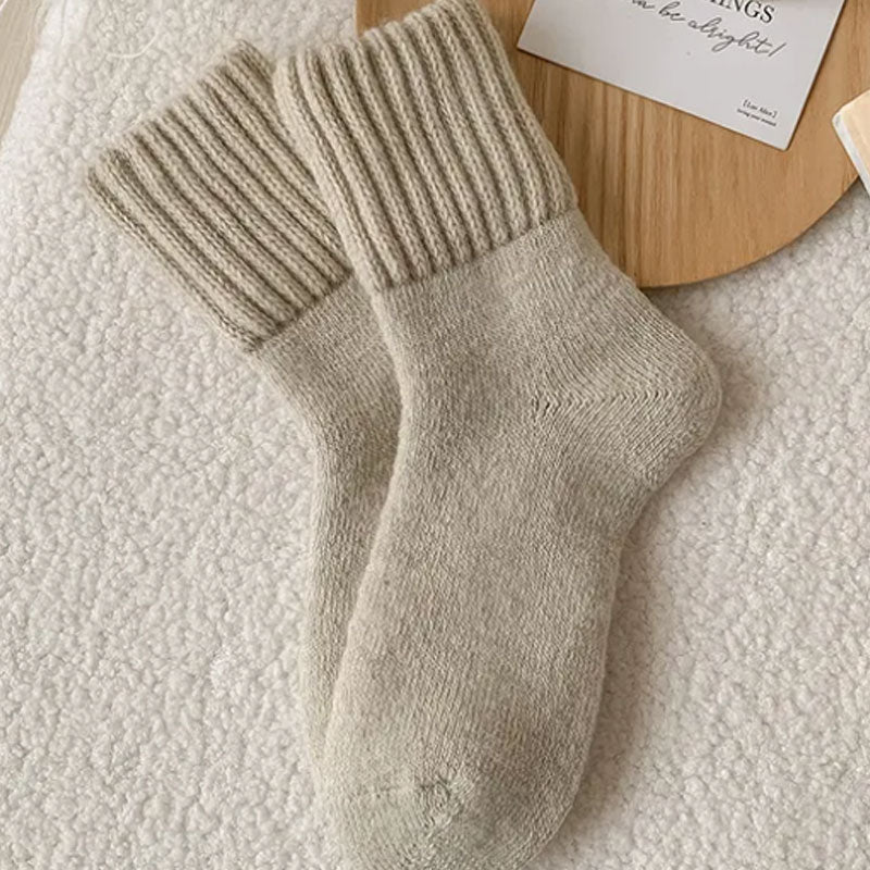 🧦 5 Paar Wollsocken für Damen – Warme Socken mittlerer Größe