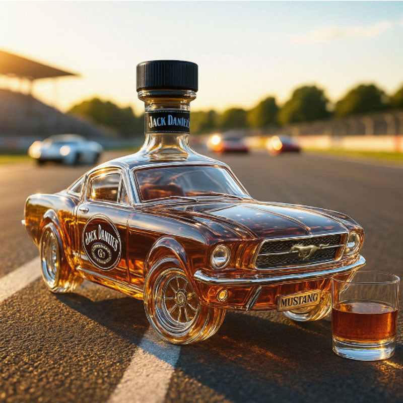 Polizeiauto Whiskyflasche