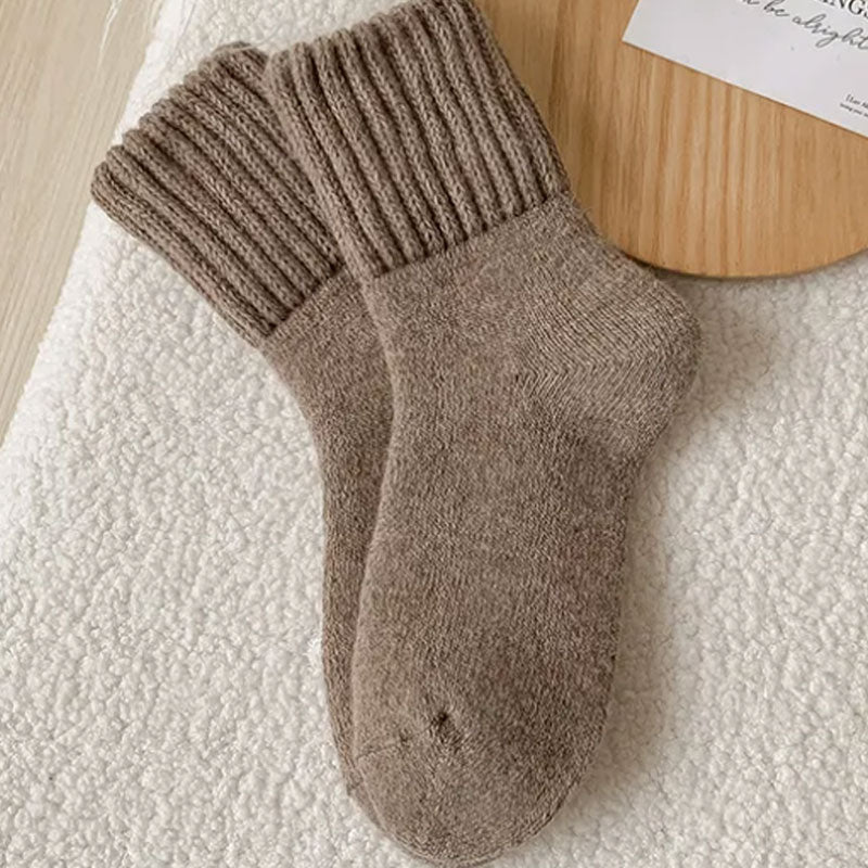 🧦 5 Paar Wollsocken für Damen – Warme Socken mittlerer Größe