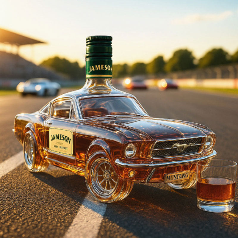 Polizeiauto Whiskyflasche