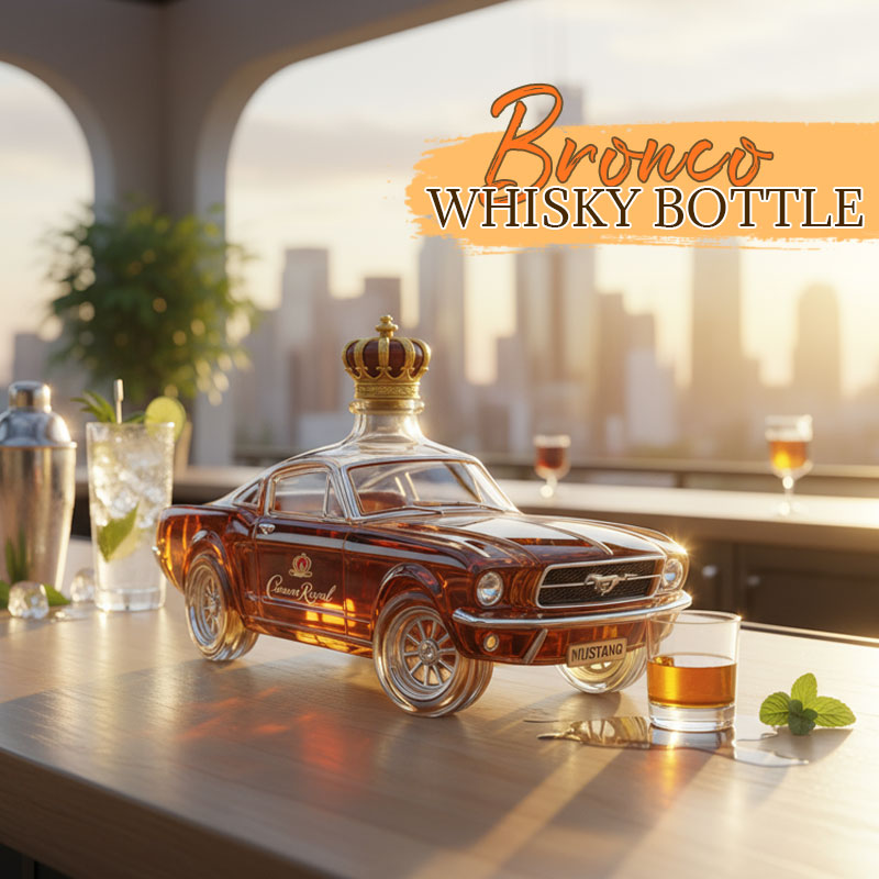Polizeiauto Whiskyflasche