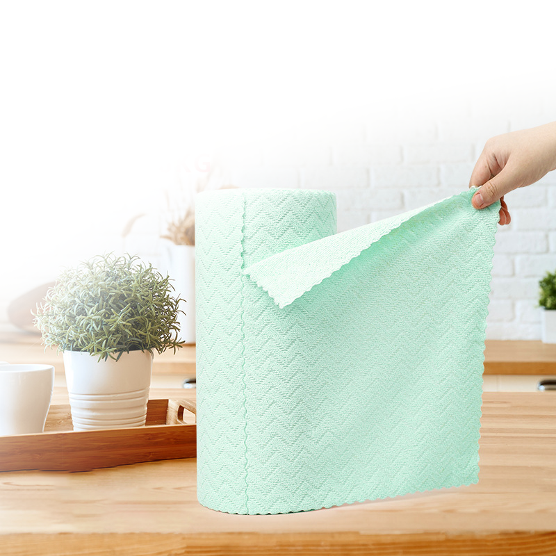 🧼🌀 Mikrofaser-Reinigungstücher Rolle