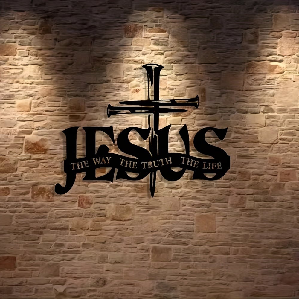 (🎁Letzter Tag 49% OFF)🔥Jesus & Kreuz Design Wandkunst - ⌛Limited Handmade Series