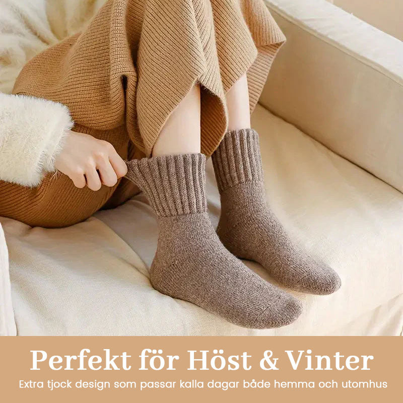 🧦 5 Paar Wollsocken für Damen – Warme Socken mittlerer Größe