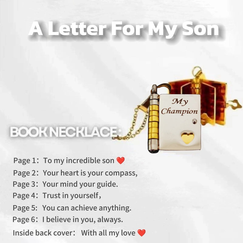 Für mein Kind - Halskette in Buchform “Liebe dich für immer“