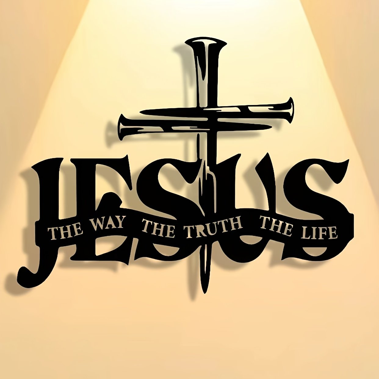 (🎁Letzter Tag 49% OFF)🔥Jesus & Kreuz Design Wandkunst - ⌛Limited Handmade Series