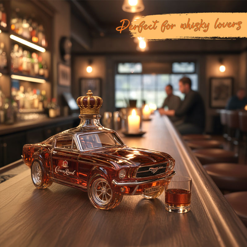 Polizeiauto Whiskyflasche