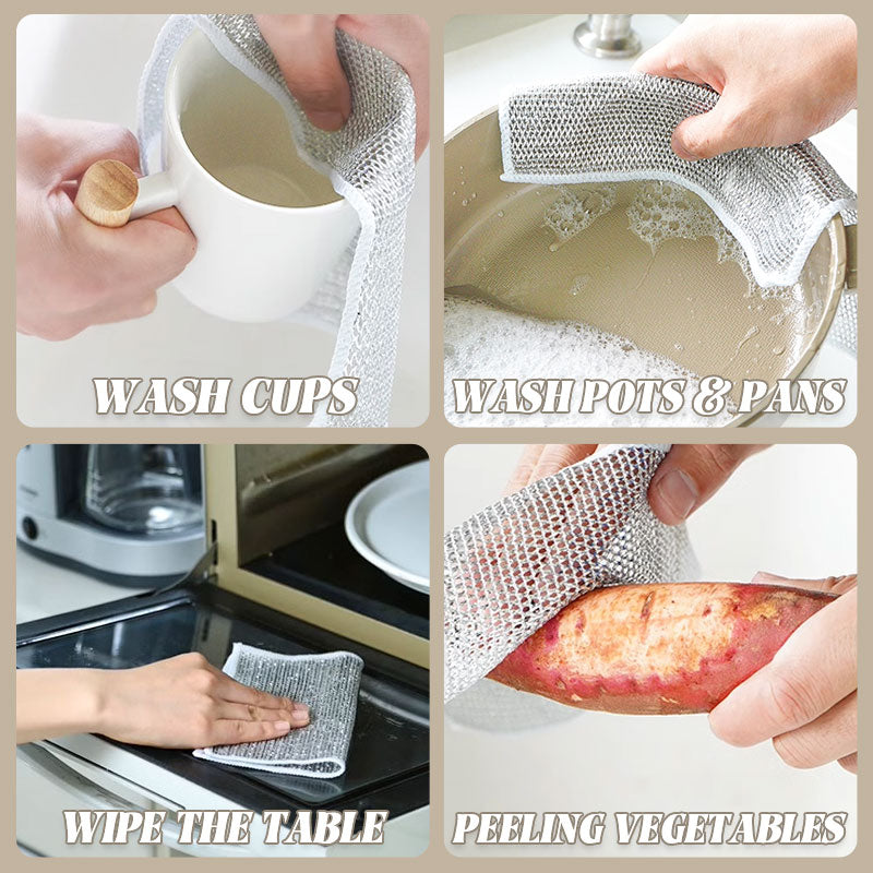 🔥Multifunctional Non-scratch Dishcloth