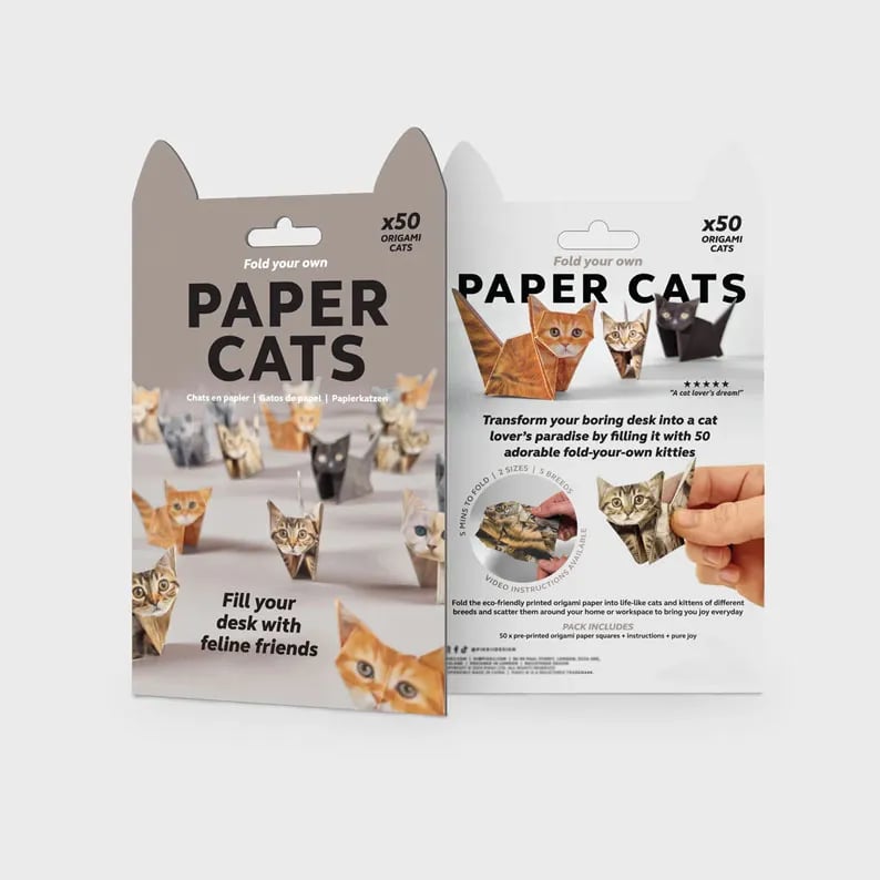 50 Stück DIY-Bastelset für Papierkatzen