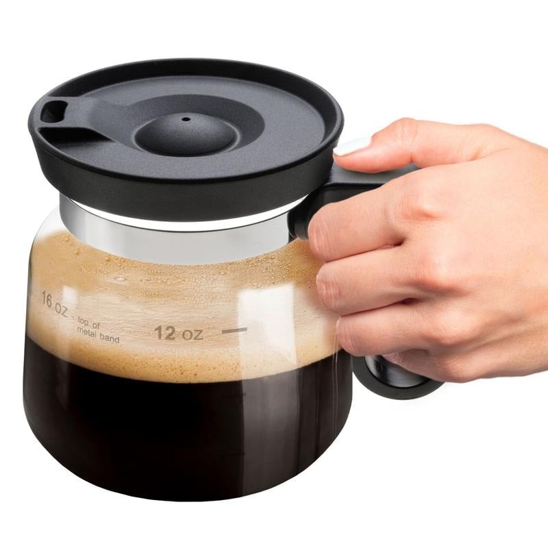 💕49 % RABATT💖☕ 16-Unzen-Glas-Kaffeetasse – Kaffeekannen-Design