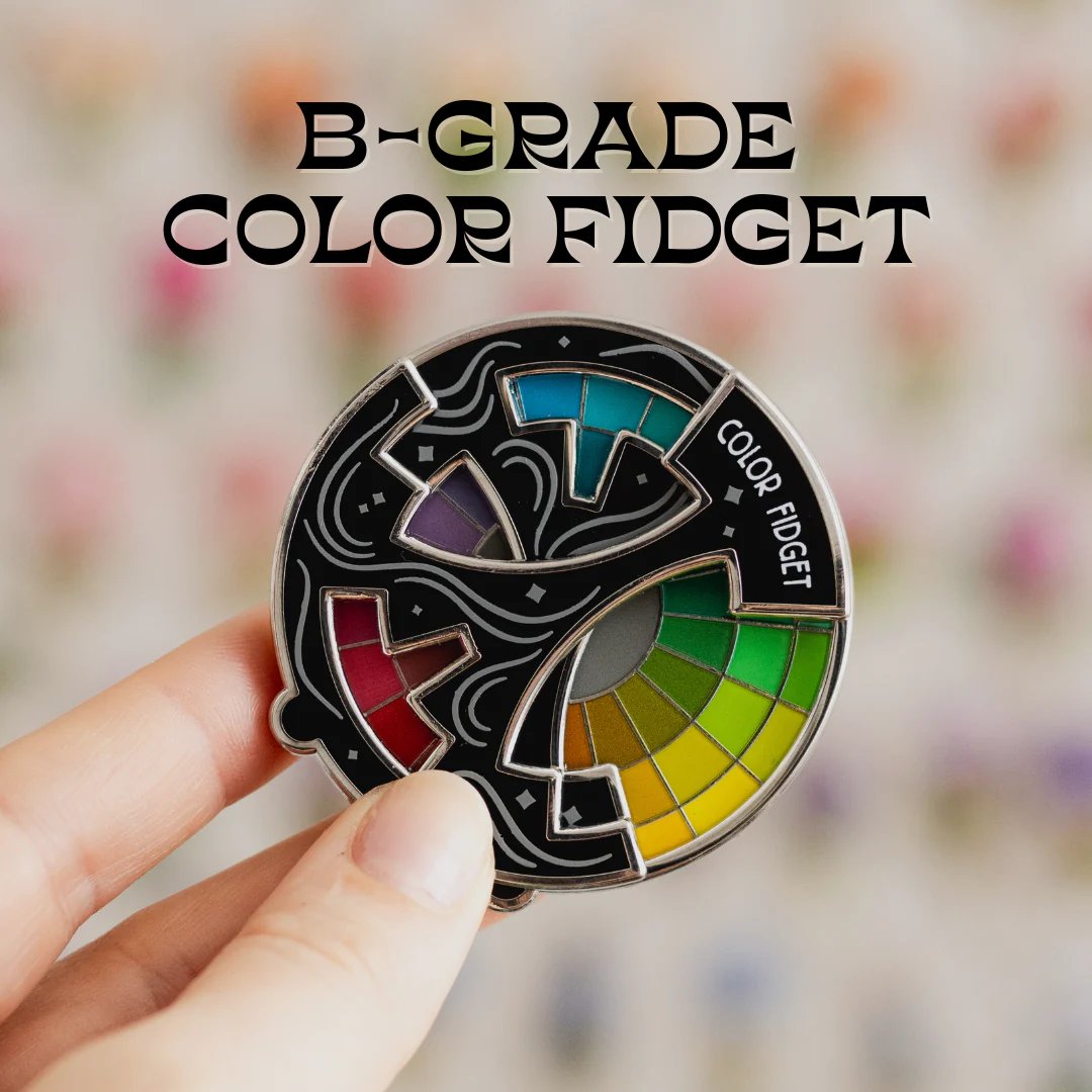 🌈Farbiger Fidget-Emaille-Anstecker (✨Ein Rad mit zwanzig Farbtönen)