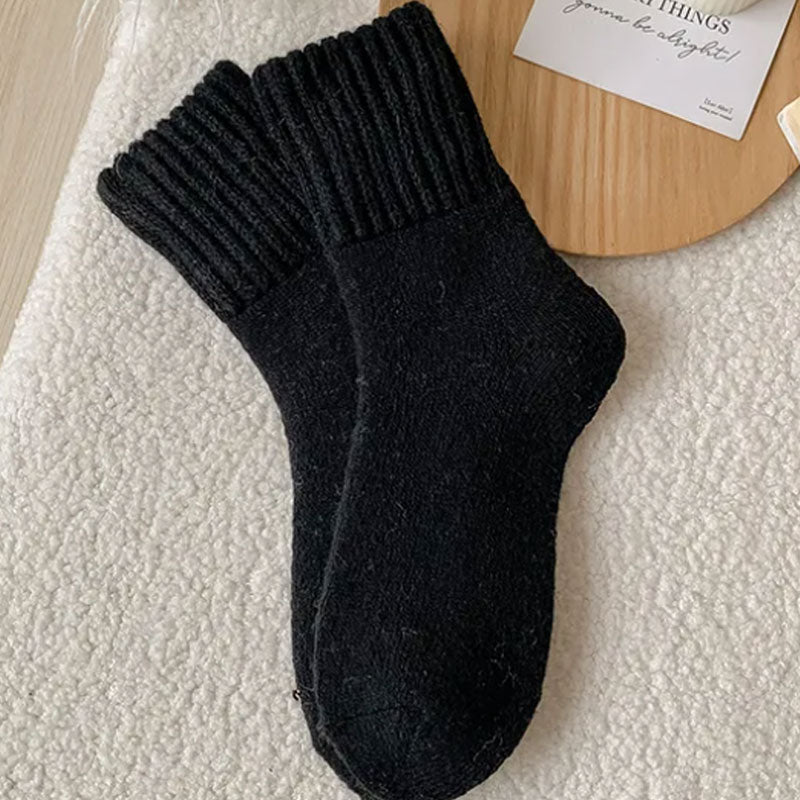 🧦 5 Paar Wollsocken für Damen – Warme Socken mittlerer Größe