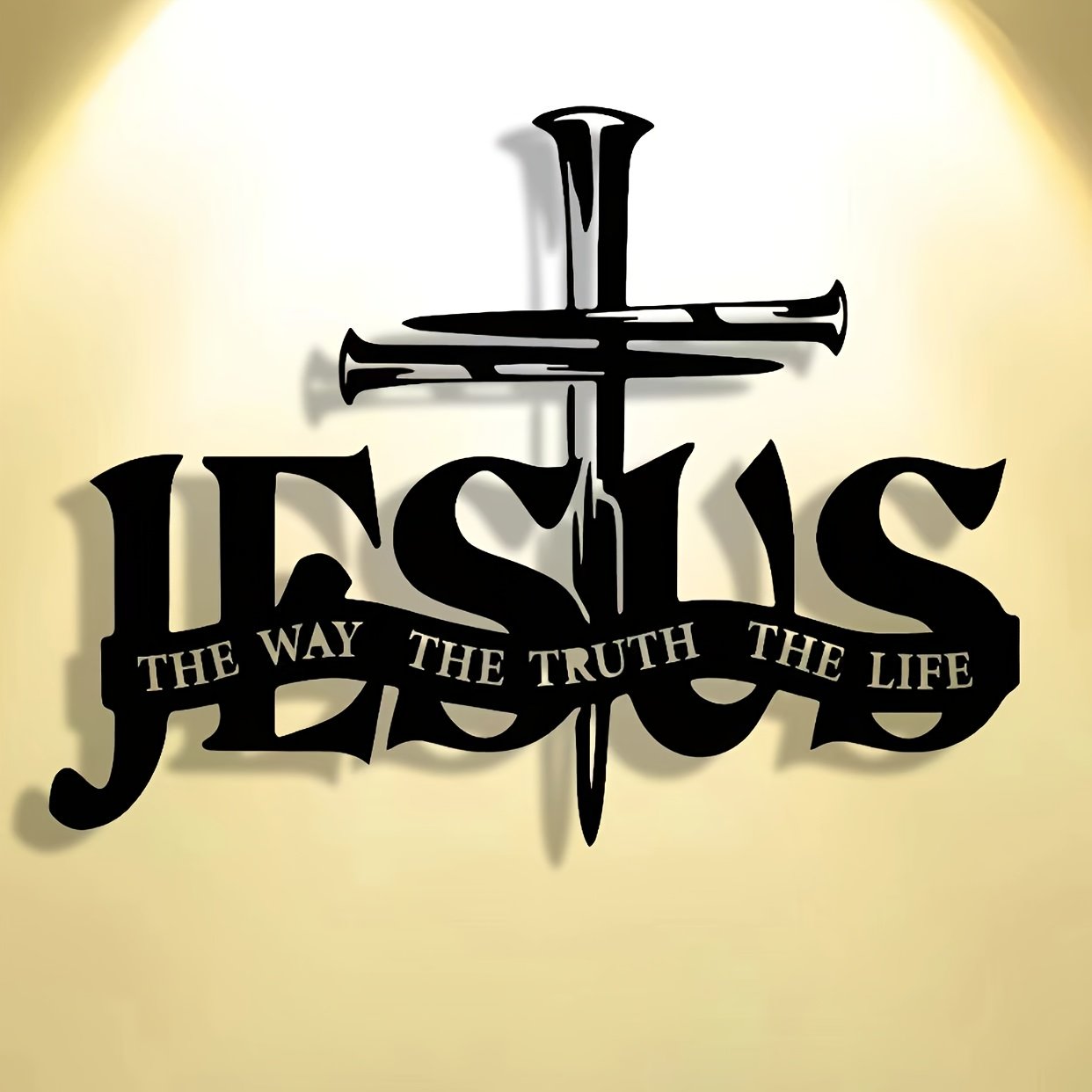 (🎁Letzter Tag 49% OFF)🔥Jesus & Kreuz Design Wandkunst - ⌛Limited Handmade Series