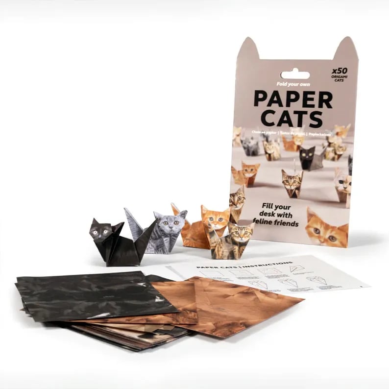 50 Stück DIY-Bastelset für Papierkatzen