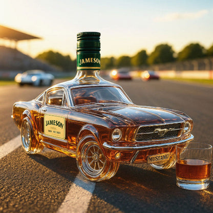 Polizeiauto Whiskyflasche