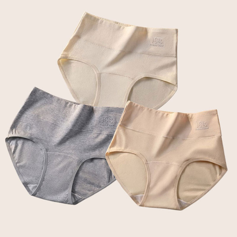 Wysokie majtki bawełniane z lekkim efektem modelującym – miękka wygoda ✨☁️