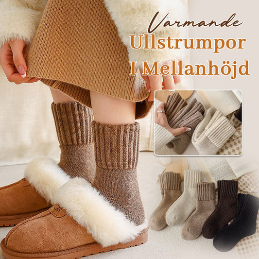 🧦 5 Paar Wollsocken für Damen – Warme Socken mittlerer Größe