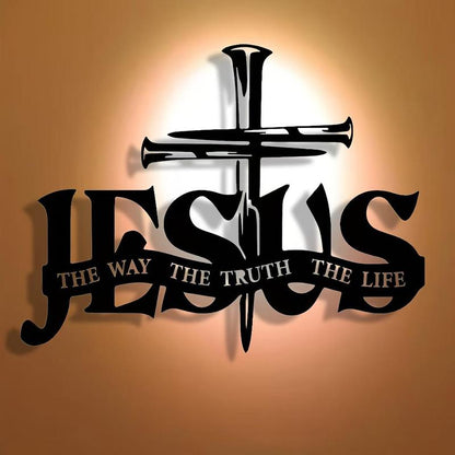 (🎁Letzter Tag 49% OFF)🔥Jesus & Kreuz Design Wandkunst - ⌛Limited Handmade Series