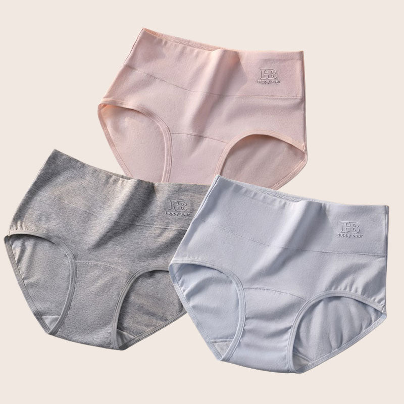 Wysokie majtki bawełniane z lekkim efektem modelującym – miękka wygoda ✨☁️