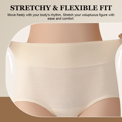 Wysokie majtki bawełniane z lekkim efektem modelującym – miękka wygoda ✨☁️