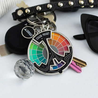🌈Farbiger Fidget-Emaille-Anstecker (✨Ein Rad mit zwanzig Farbtönen)
