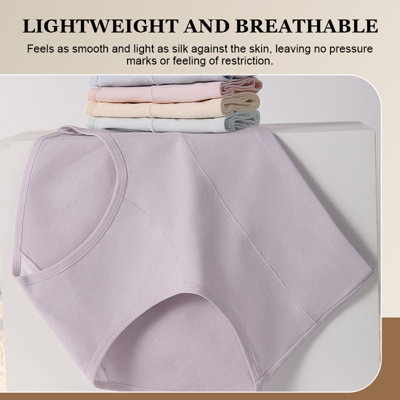 Wysokie majtki bawełniane z lekkim efektem modelującym – miękka wygoda ✨☁️