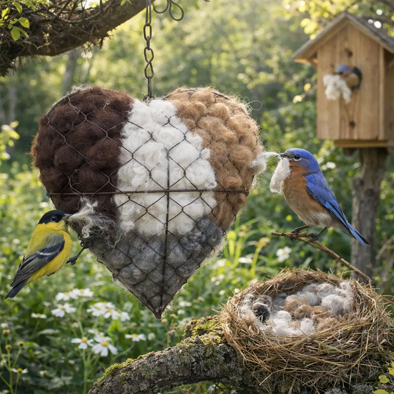 🐦 Serce natury: pomocnik w budowaniu gniazd dla dzikich ptaków