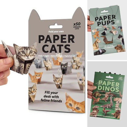 50 Stück DIY-Bastelset für Papierkatzen